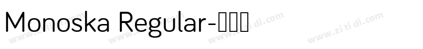 Monoska Regular字体转换